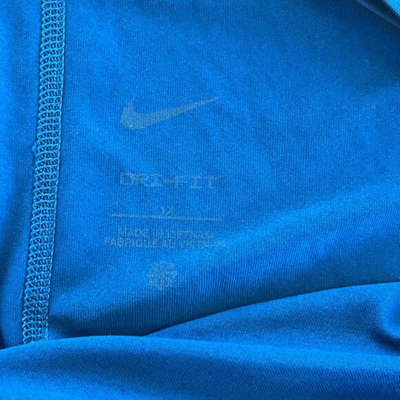 Nike Dri-Fit Racerback Tank Top Blue Plus Size 1X Active Athletic Workout - Picture 3 of 7